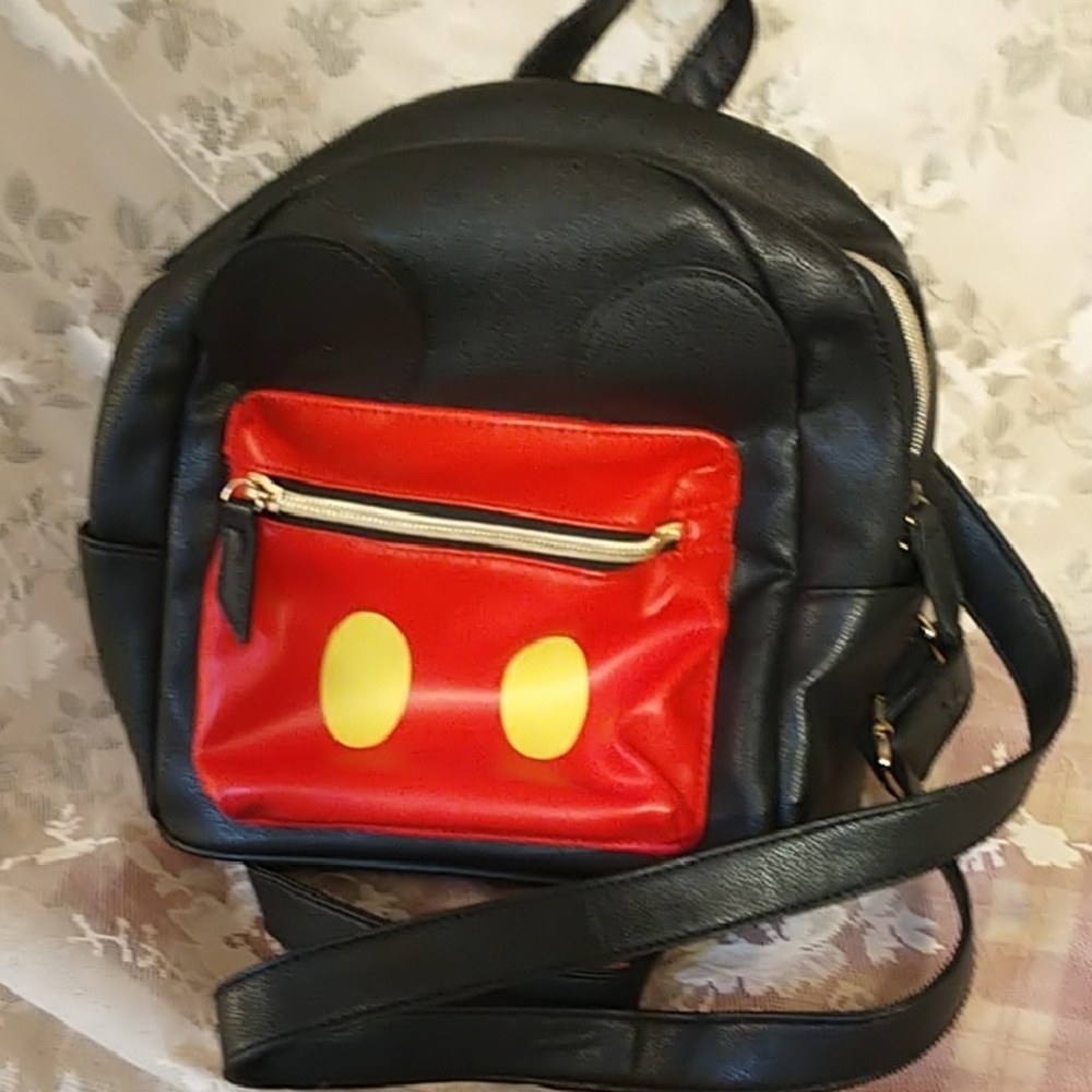 Disney Black and Red smiley face Backpack & Yellow eyes by Dani Danielle Nicole